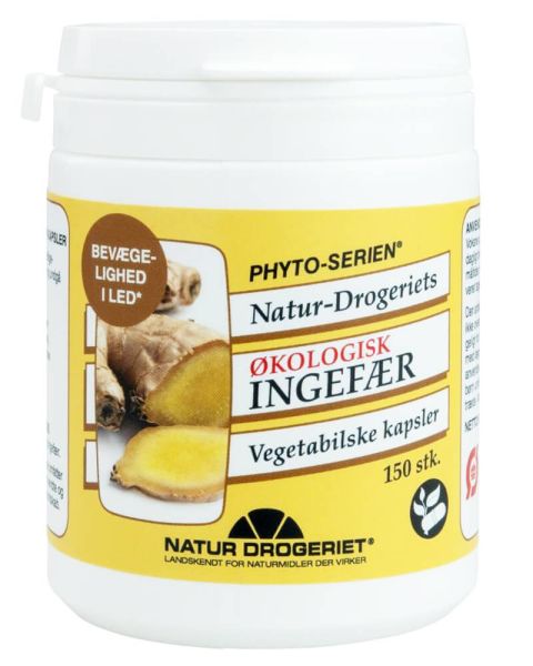 Natur Drogeriet Økologisk Ingefær Vegetabilske Kapsler