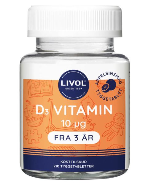 Livol D3 Vitamin Tyggetabelet