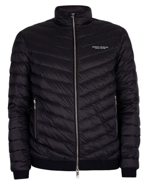 Armani Exchange Down Jacket Black/Melange Grey XL
