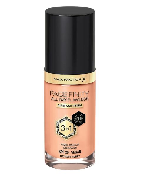 Max Factor Facefinity All Day Flawless 3In1 Foundation N77 Soft Honey