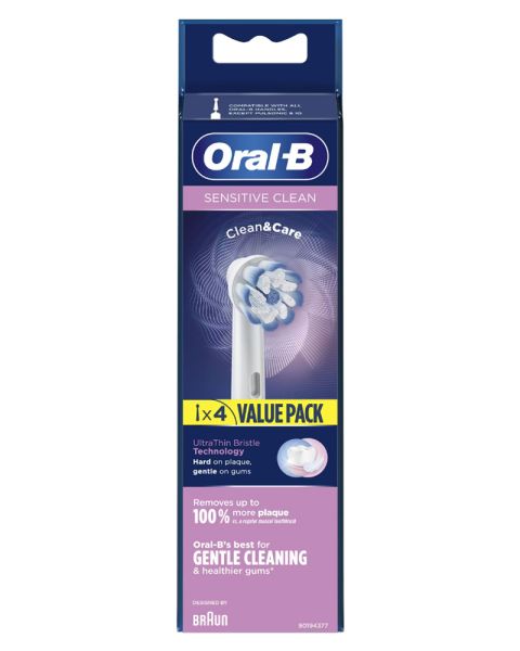 Oral B Sensitive Clean 4 Pak Børstehoveder