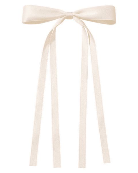 Beauty Flow Olivia Bow Barrette Soft Creme