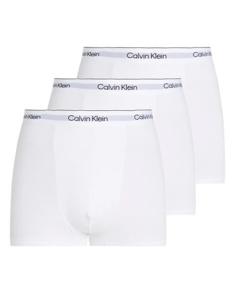 Calvin Klein Icon Cotton Stretch Relaxed Fit Trunks 3-Pack Hvid L